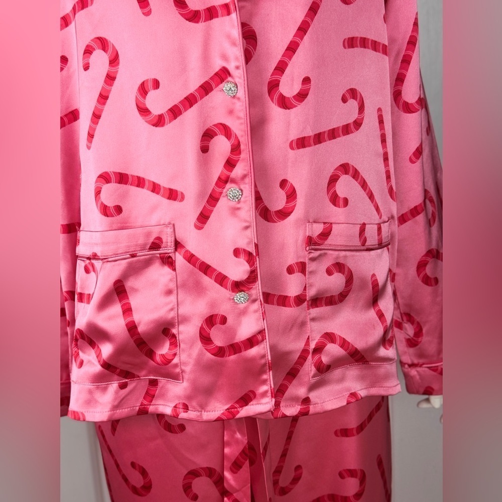 Buddy Love Pink Candy Cane Pajama Set - Picture 10 of 16